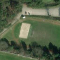 Sand Volleyball Court — aerial view