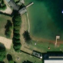 Sand Volleyball Court — aerial view