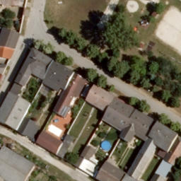Sand Volleyball Court — aerial view