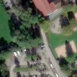 Sand Volleyball Court — aerial view