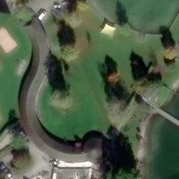 Sand Volleyball Court — aerial view
