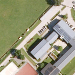 Sand Volleyball Court — aerial view