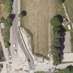 Sand Volleyball Court — aerial view