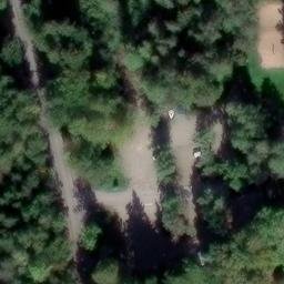 Sand Volleyball Court — aerial view