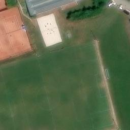 Sand Volleyball Court — aerial view