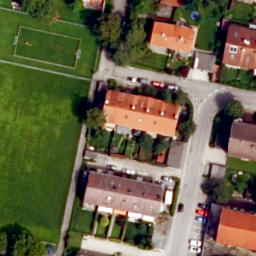 Sand Volleyball Court — aerial view