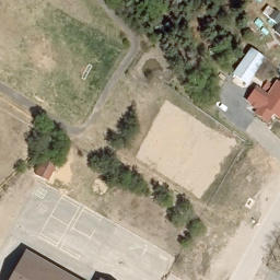 Saint-Siméon Beach Volleyball Court #2 — aerial view