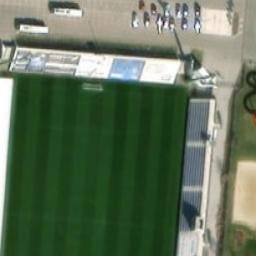 Sand Volleyball Court — aerial view