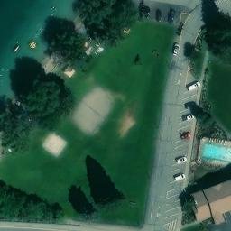 Chelan Beach Volleyball Court #4 — aerial view