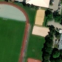 Sand Volleyball Court — aerial view