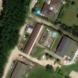 Sand Volleyball Court — aerial view