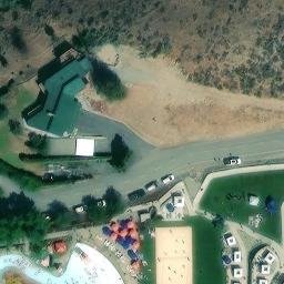 Chelan Beach Volleyball Court #2 — aerial view