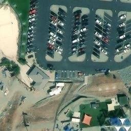 Chelan Beach Volleyball Court #1 — aerial view