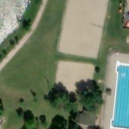 Sand Volleyball Court — aerial view