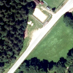 Sand Volleyball Court — aerial view