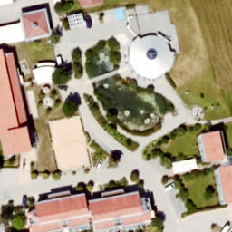 Sand Volleyball Court — aerial view