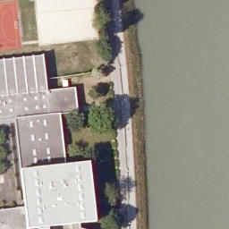 Sand Volleyball Court — aerial view