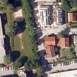 Sand Volleyball Court — aerial view