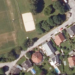 Sand Volleyball Court — aerial view