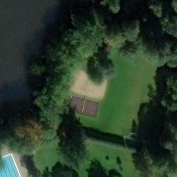 Sand Volleyball Court — aerial view