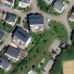 Sand Volleyball Court — aerial view