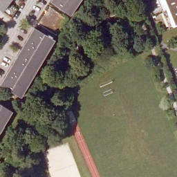 Sand Volleyball Court — aerial view