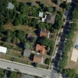 Sand Volleyball Court — aerial view