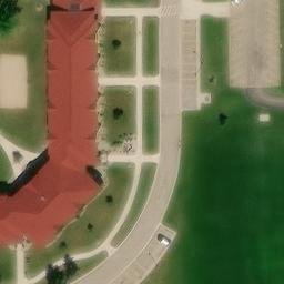 Crookston Beach Volleyball Court #4 — aerial view