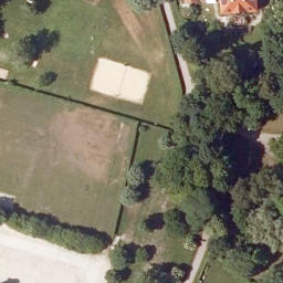 Sand Volleyball Court — aerial view