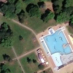 Sand Volleyball Court — aerial view