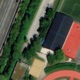 Sand Volleyball Court — aerial view