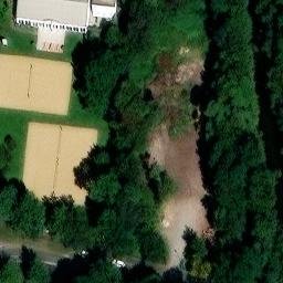 Sand Volleyball Court — aerial view