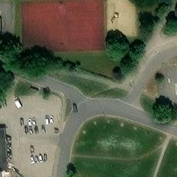 Sand Volleyball Court — aerial view
