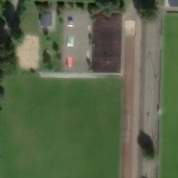 Sand Volleyball Court — aerial view