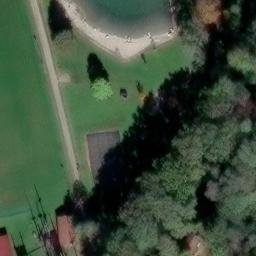 Sand Volleyball Court — aerial view