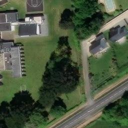 Grass Volleyball Court — aerial view