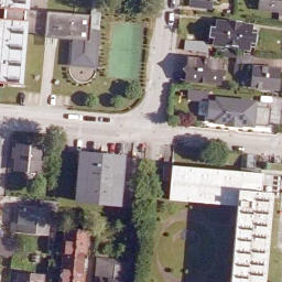 Volleyballcourt — aerial view