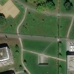 Sand Volleyball Court — aerial view