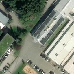 Sand Volleyball Court — aerial view