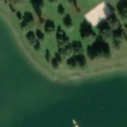 Sand Volleyball Court — aerial view