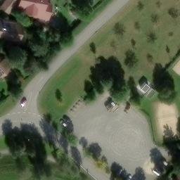 Sand Volleyball Court — aerial view