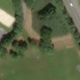 Sand Volleyball Court — aerial view