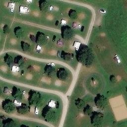 Sand Volleyball Court — aerial view
