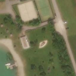 Sand Volleyball Court — aerial view