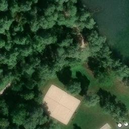 Sand Volleyball Court — aerial view