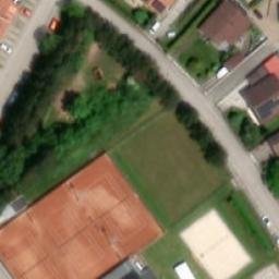 Sand Volleyball Court — aerial view