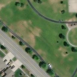 Post Falls Beach Volleyball Court — aerial view