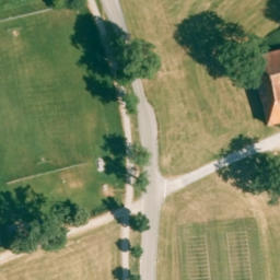 Grass Volleyball Court — aerial view