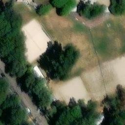 Sand Volleyball Court — aerial view