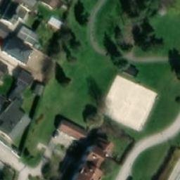 Sand Volleyball Court — aerial view